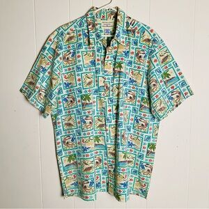 Vintage Men’s Reyn Spooner Dietrich Varez Beach Sea Nautical Aloha Shirt XXL